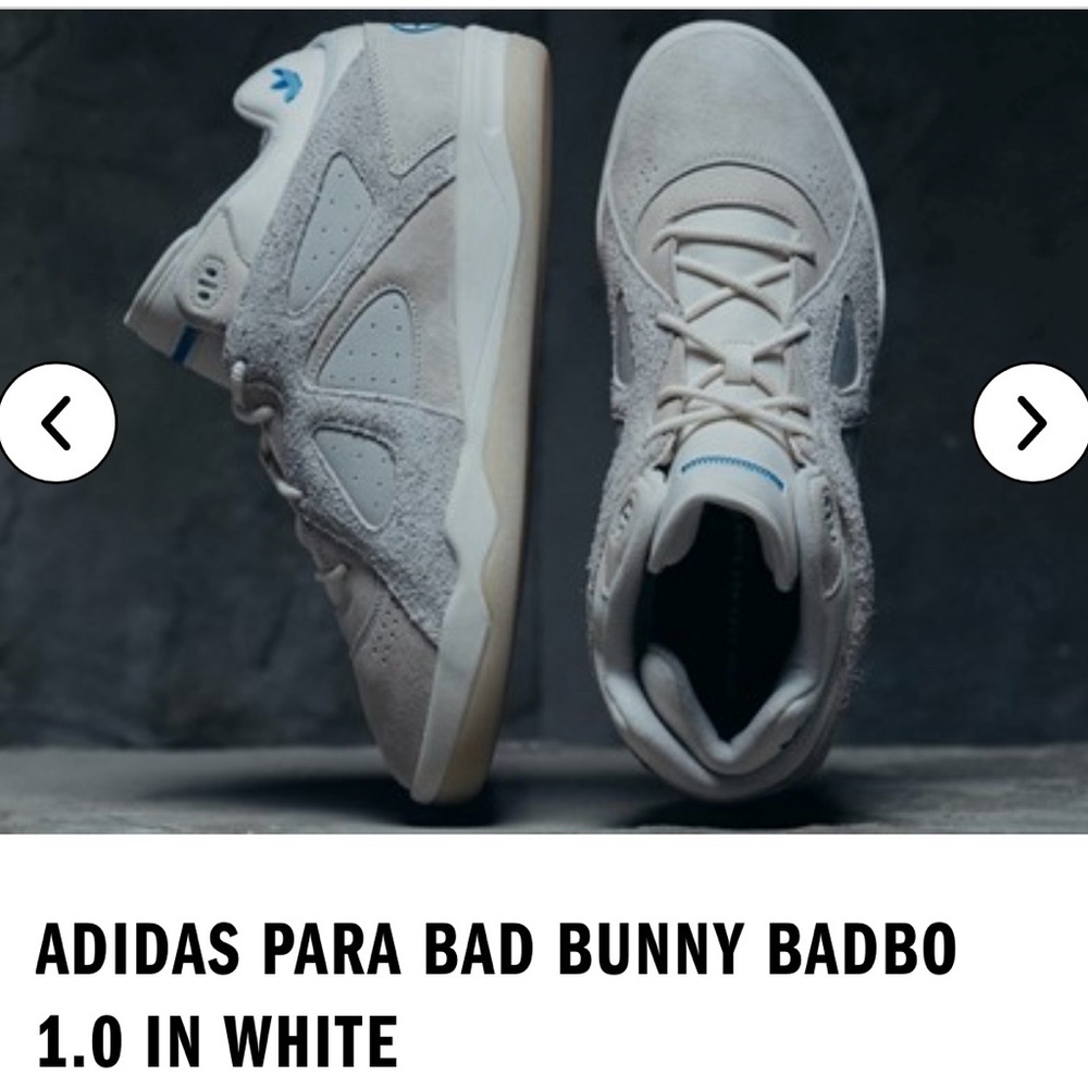 Adidas Bad Bunny - Adidas Badbo 1.0 white
Never worn
US Men 6 1/2 Women 7 1/2